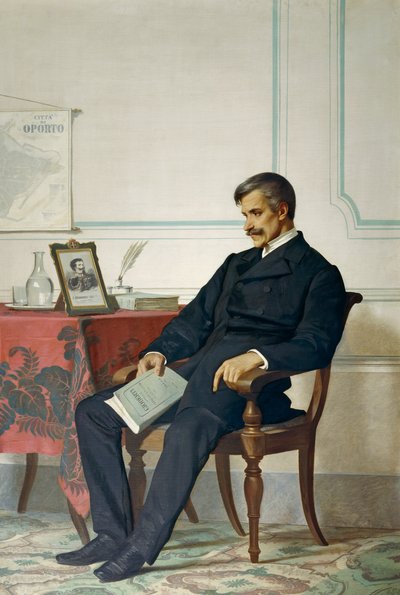 Koning Karel Albert in Porto (Turijn) door Antonio Puccinelli