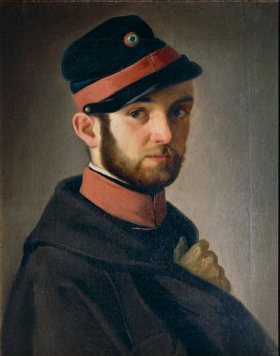 Portret van Toscaanse vrijwilliger door Antonio Puccinelli