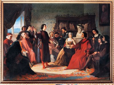 De Neoplatonische Florentijnse Academie door Antonio Puccinelli