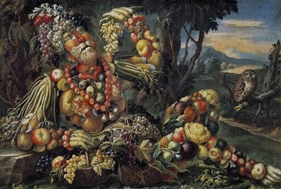 De Vier Seizoenen: Herfst, Tussen 1685 en 1695 door Antonio Rasio