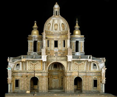 Model van de Kathedraal van St. Isaac van Dalmatië in Sint-Petersburg, 1767-69 door Antonio Rinaldi