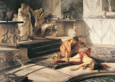 Italië, Cremona, Nero en Agrippina door Antonio Rizzi