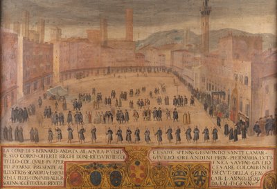 De terugkeer van de Compagnie van Sint Bernardino uit L