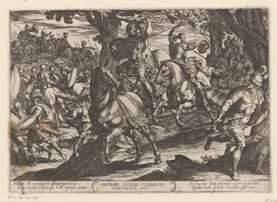 Absalom door Joab gedood door Antonio Tempesta