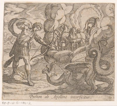 Apollo doodt Python door Antonio Tempesta