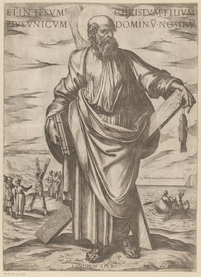 De heilige Andreas door Antonio Tempesta
