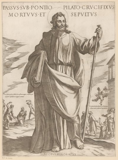 De heilige Jakobus de Mindere door Antonio Tempesta