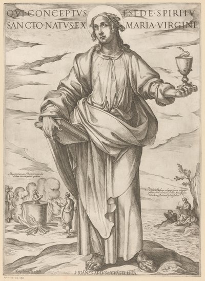 De heilige Johannes door Antonio Tempesta