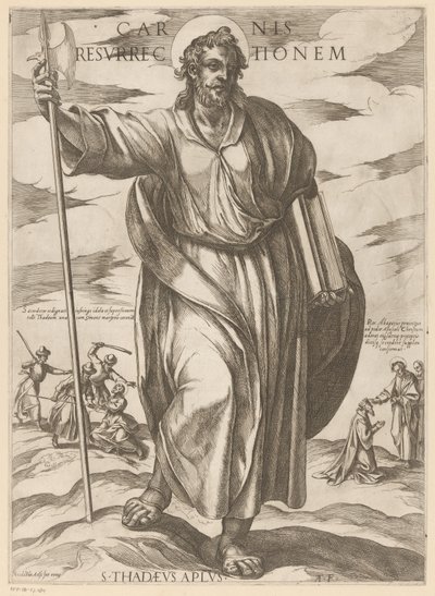 De heilige Judas Taddeüs door Antonio Tempesta