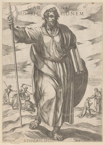 De heilige Judas Taddeüs door Antonio Tempesta