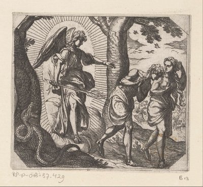 Verdrijving uit het Paradijs door Antonio Tempesta