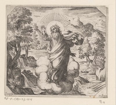 God schept planten en bomen door Antonio Tempesta