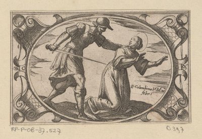 H. Columbina, de dochter van H. Austerius door Antonio Tempesta