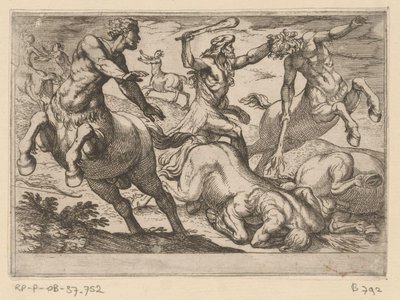 Hercules en de centauren door Antonio Tempesta