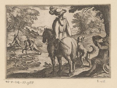 Jacht op konijnen door Antonio Tempesta