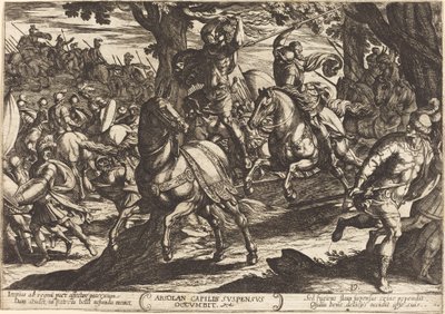 Jacob doodt Absalom, zoon van koning David door Antonio Tempesta