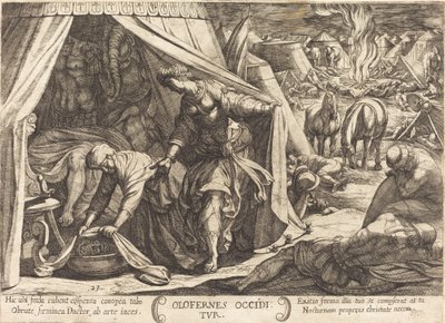 Judith en Holofernes door Antonio Tempesta