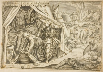 Judith en Holofernes door Antonio Tempesta