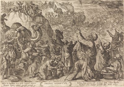 Het Leger van de Farao Verdrinkt in de Rode Zee door Antonio Tempesta