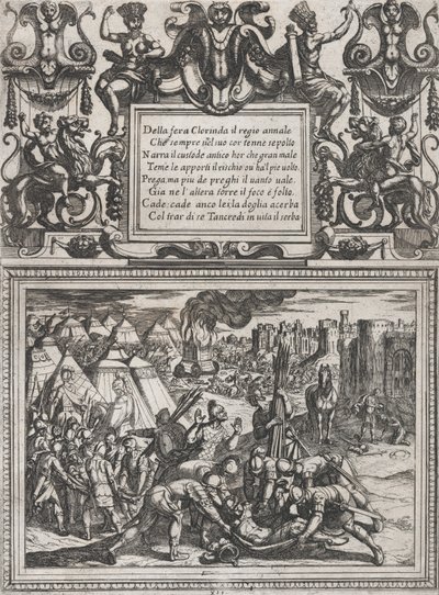 Plaat 12: Illustratie bij Canto XII, uit Torquato Tasso