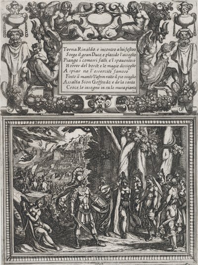 Plaat 18: Illustratie bij Canto XVIII, uit Torquato Tasso