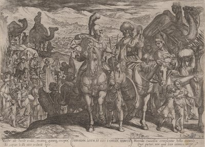 Plaat 3: Abraham neemt Lot en zijn familie mee naar zijn eigen land, uit 