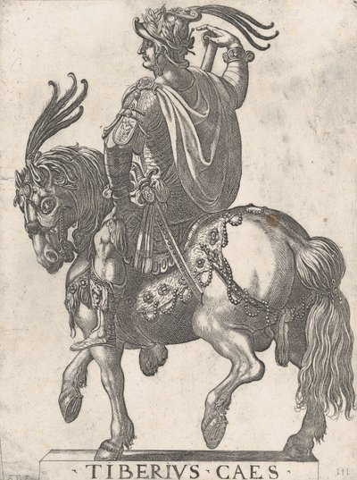Plaat 3: Keizer Tiberius te paard, uit 