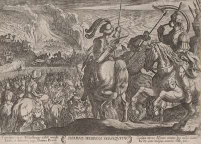 Plaat 7: De Egyptenaren Achtervolgen de Israëlieten, uit 