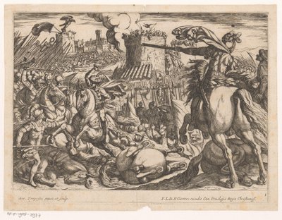 Ruitergevecht door Antonio Tempesta