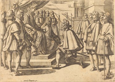 Spaanse Hertog voor Margaretha van Oostenrijk door Antonio Tempesta