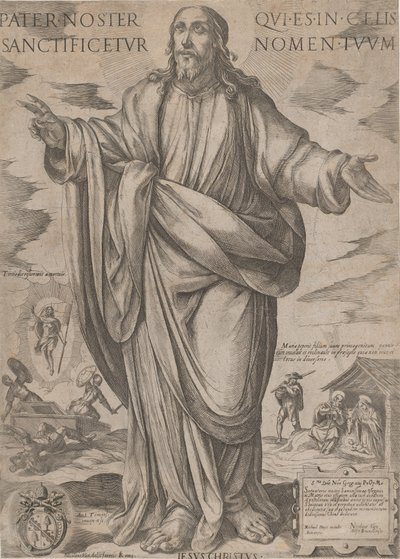 Staande Christus, Zegenend uit 