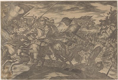 Strijdende soldaten door Antonio Tempesta