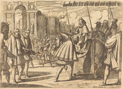 Triomfantelijke Intocht van Margaretha van Oostenrijk door Antonio Tempesta