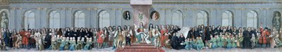 James II ontvangt de Wiskundige Geleerden van Christ
