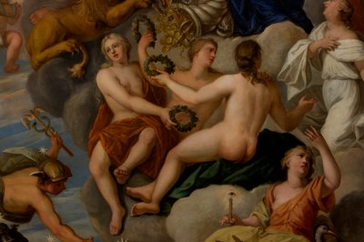 De drie Gratiën (detail) door Antonio Verrio