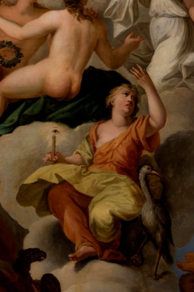 Waakzaamheid (detail) door Antonio Verrio