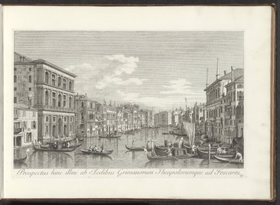 Gezicht op het Canal Grande, Palazzo Grimani en Ca