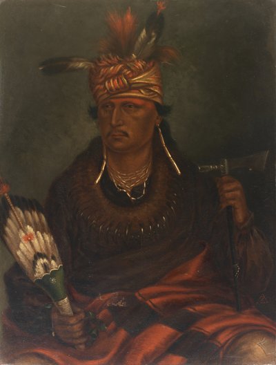 Chetan-woa-kutoa-mang De jager die te voet jaagt, ca. 1887 door Antonio Zeno Shindler