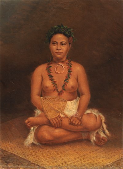Samoaanse vrouw, ca. 1890-1899 door Antonio Zeno Shindler
