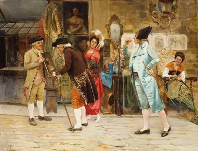 De oude curiositeitenwinkel, 1892 door Antonio Zoppi