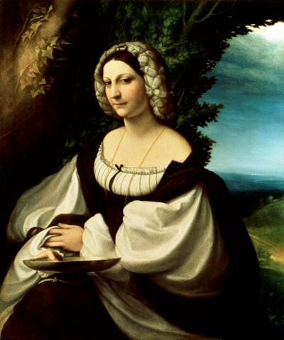 Vrouwelijk portret, ca. 1518 door Antonio da Correggio