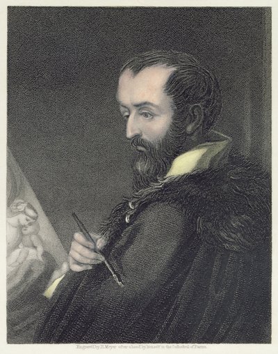 Zelfportret, gegraveerd door Henry Meyer, gepubliceerd door William Mackenzie door Antonio da Correggio