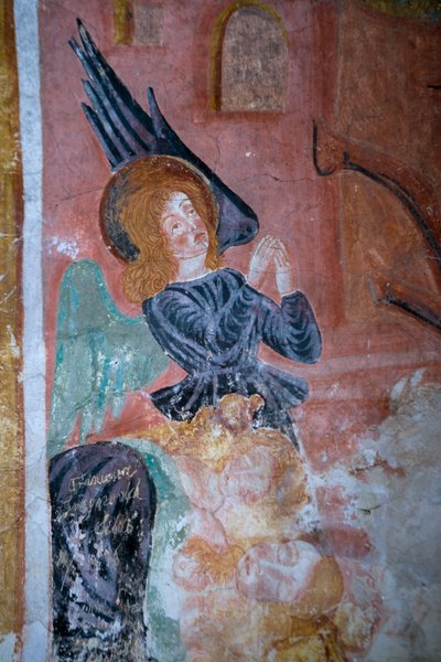 Detail van een engel door Antonio da Padova