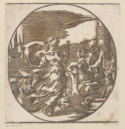 Circe drinkend door Antonio da Trento (possibly)