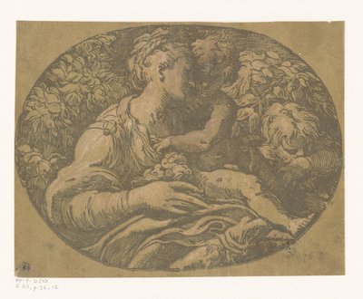 Maria met Kind en Johannes de Doper door Antonio da Trento