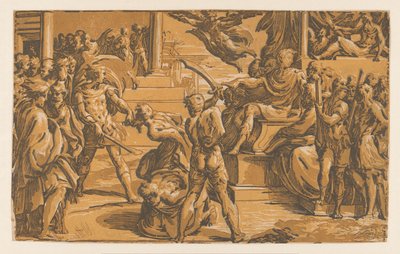 Martelaarschap van de heiligen Petrus en Paulus door Antonio da Trento
