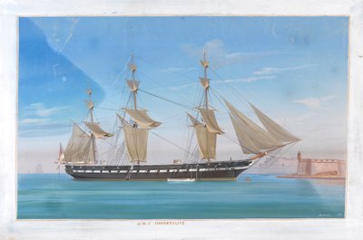 Zeilondersteund stoomschip HMS 
