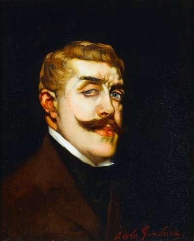 Portret van de dichter Jean Lorrain 1855-1906 door Antonio de la Gandara
