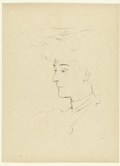 Portret van vrouw door Antonio de la Gandara