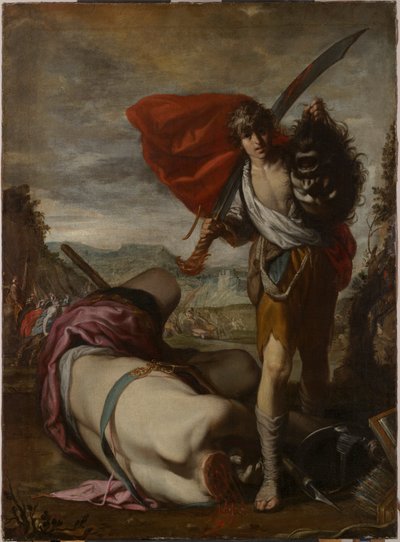 David met het hoofd van Goliath door Antonio del Castillo y Saavedra